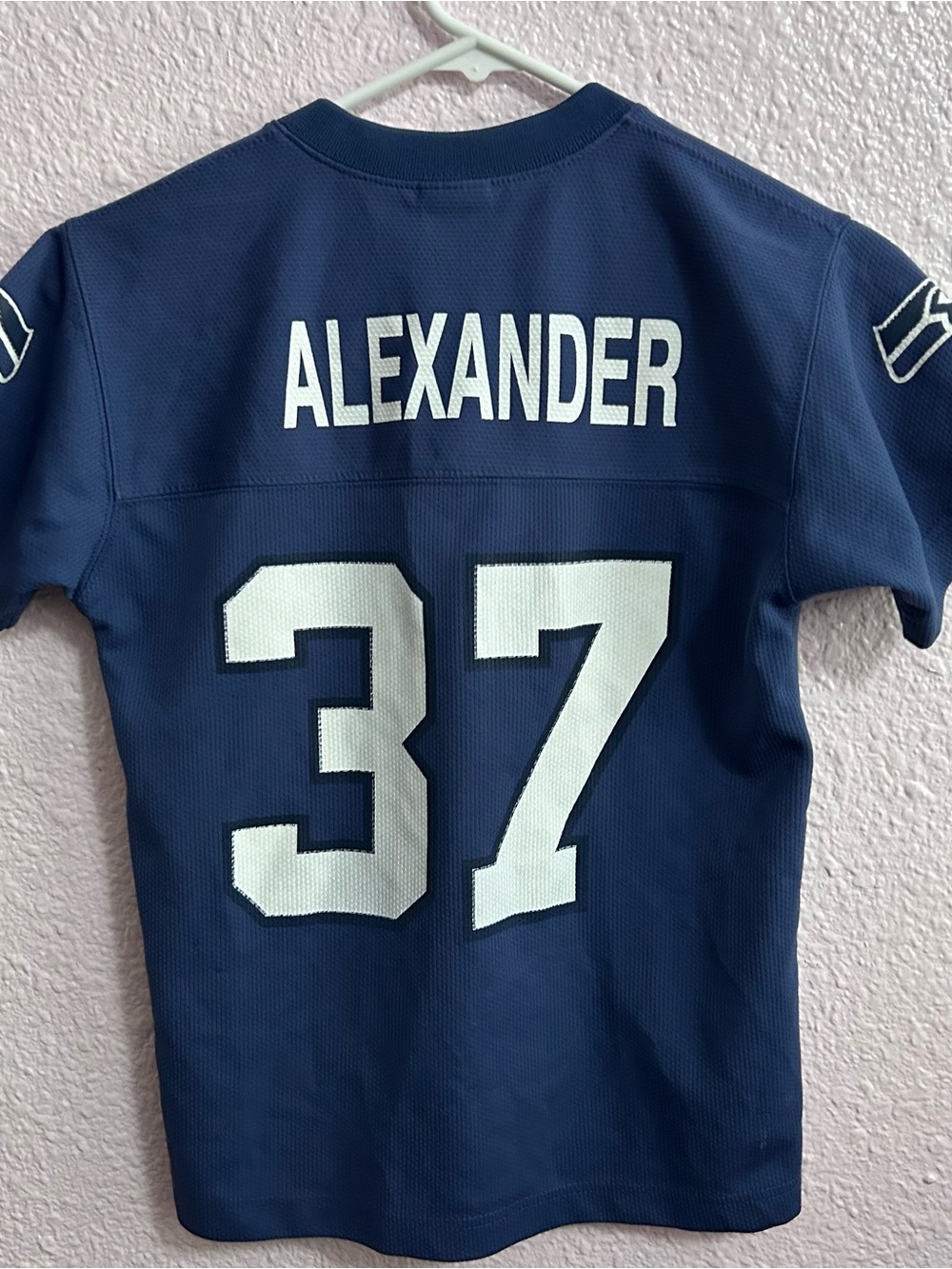 NFL Navy Blue Kids' Football Jersey with ALEXANDER 37